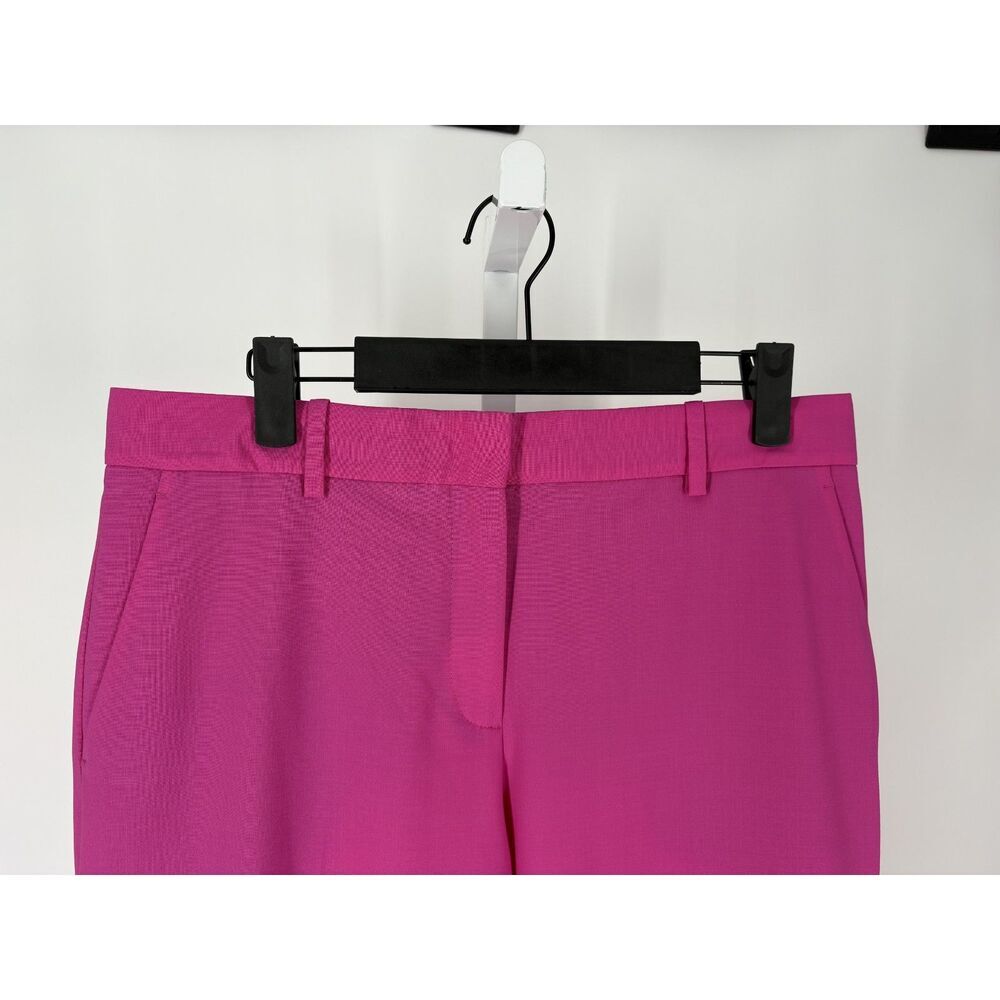 Theory Hot Pink Slim Fit Career Workwear Trousers - Picture 2 of 6